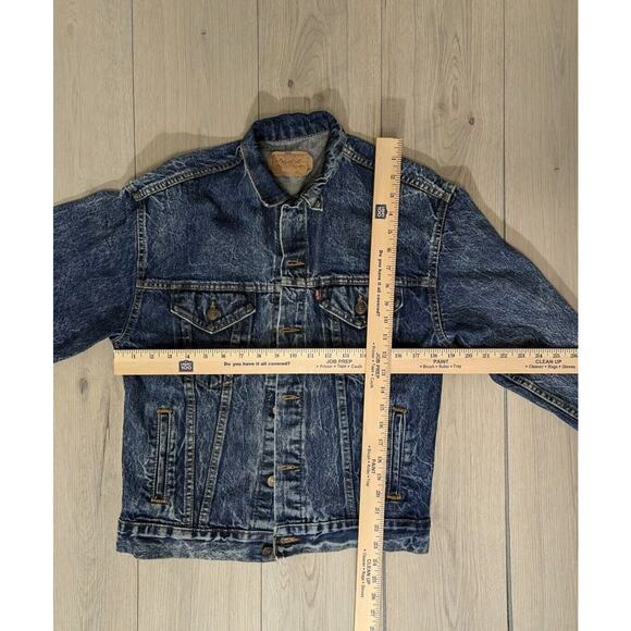 VTG Levi's 1980s Type 3 lll Trucker Jacket Men's Size L Made In USA 57508 rare - Picture 4 of 16